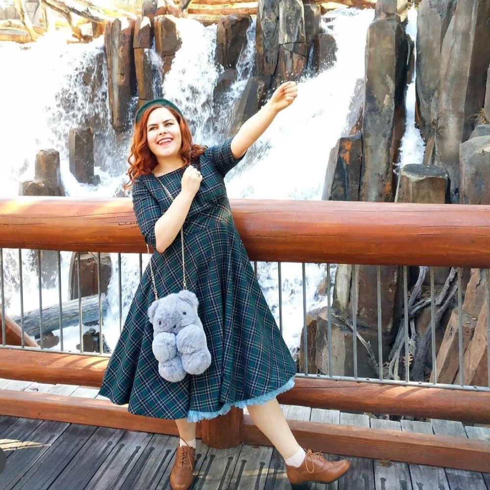 hell bunny green dress Plaid Long Sleeve Beryl will be your